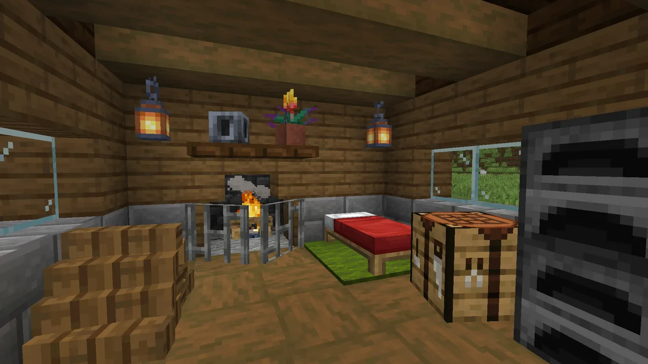 A house with sub-level decorations